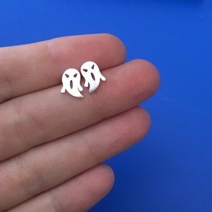 Angry ghost earrings